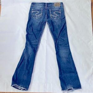 Silver Twisted Jeans